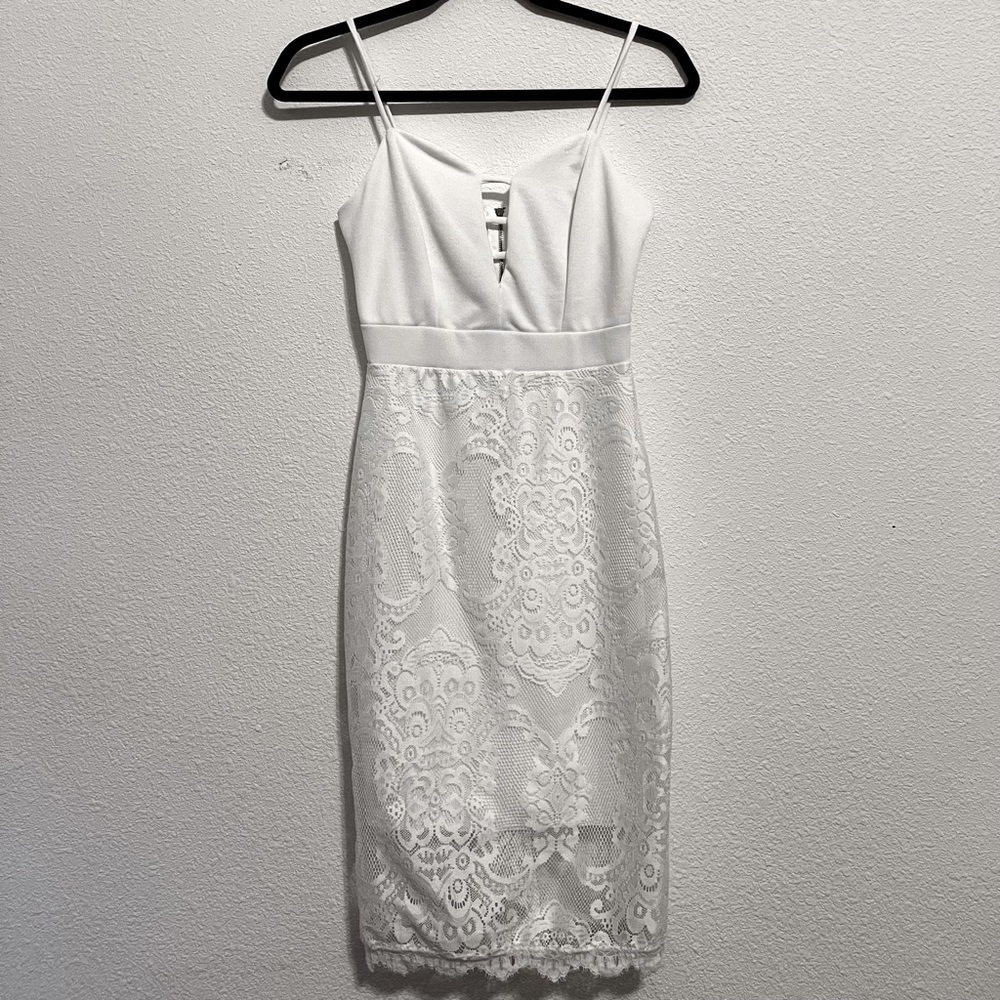 White Lace Dress by Charlotte Russe